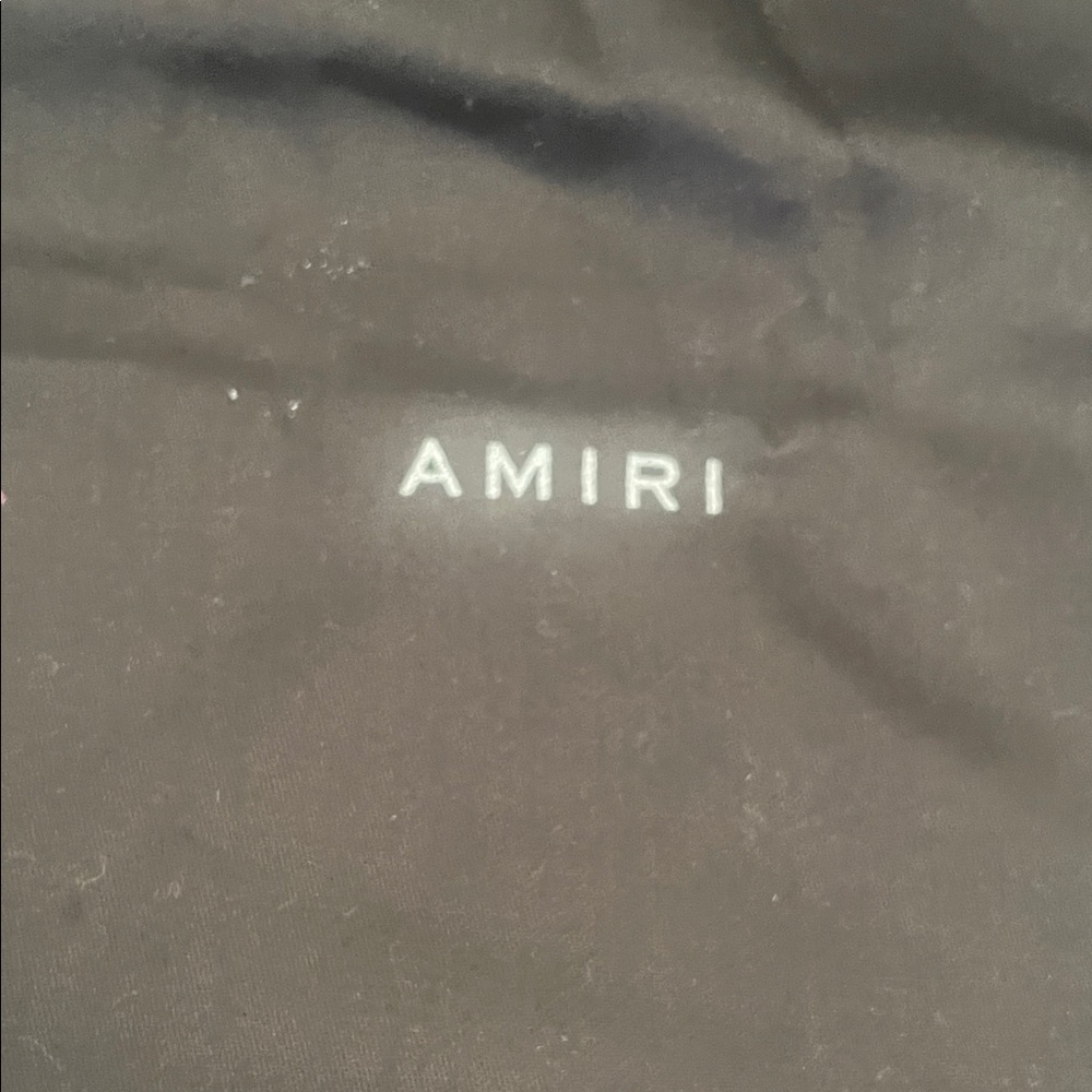 AMIRI Black Fabric dustbag for shoe or bag with Logo 19 1/2 x 18 (set of 2)